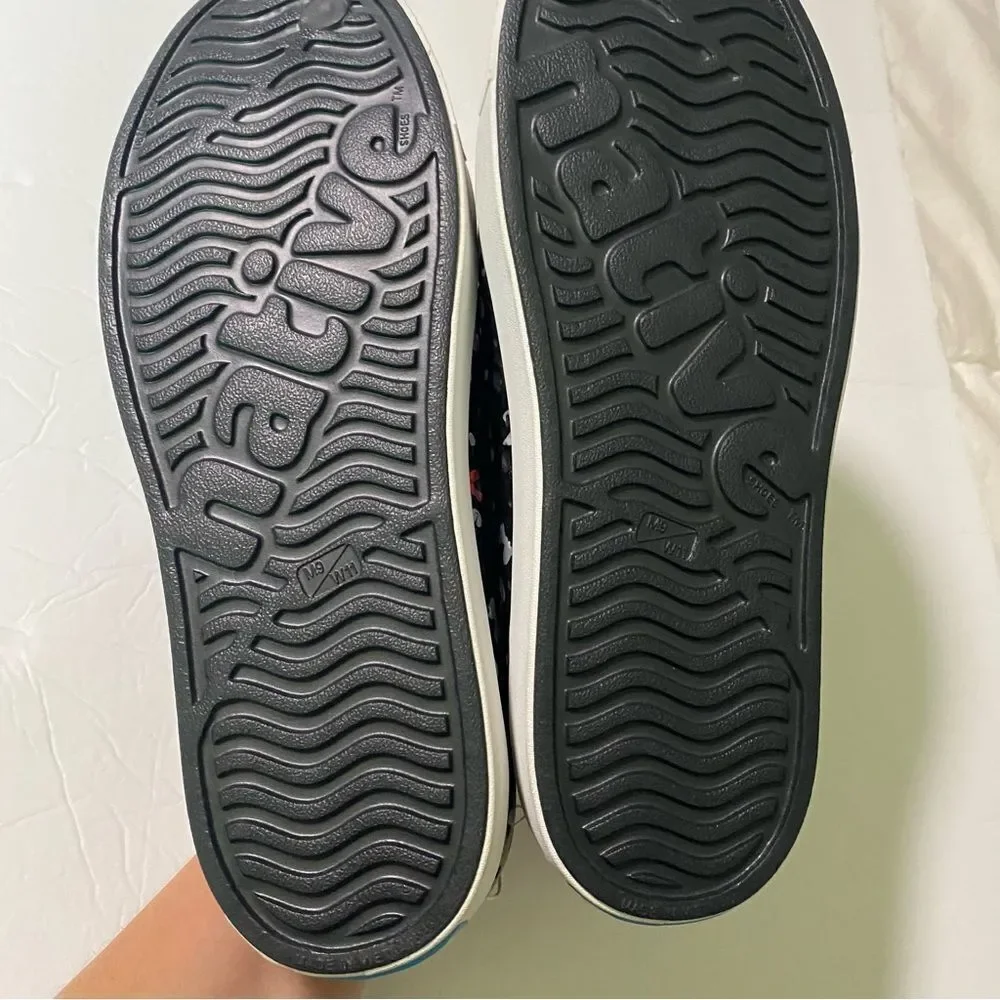 Disney Parks x Native Minnie Mouse Jefferson Shoes Black NWT M9 W11